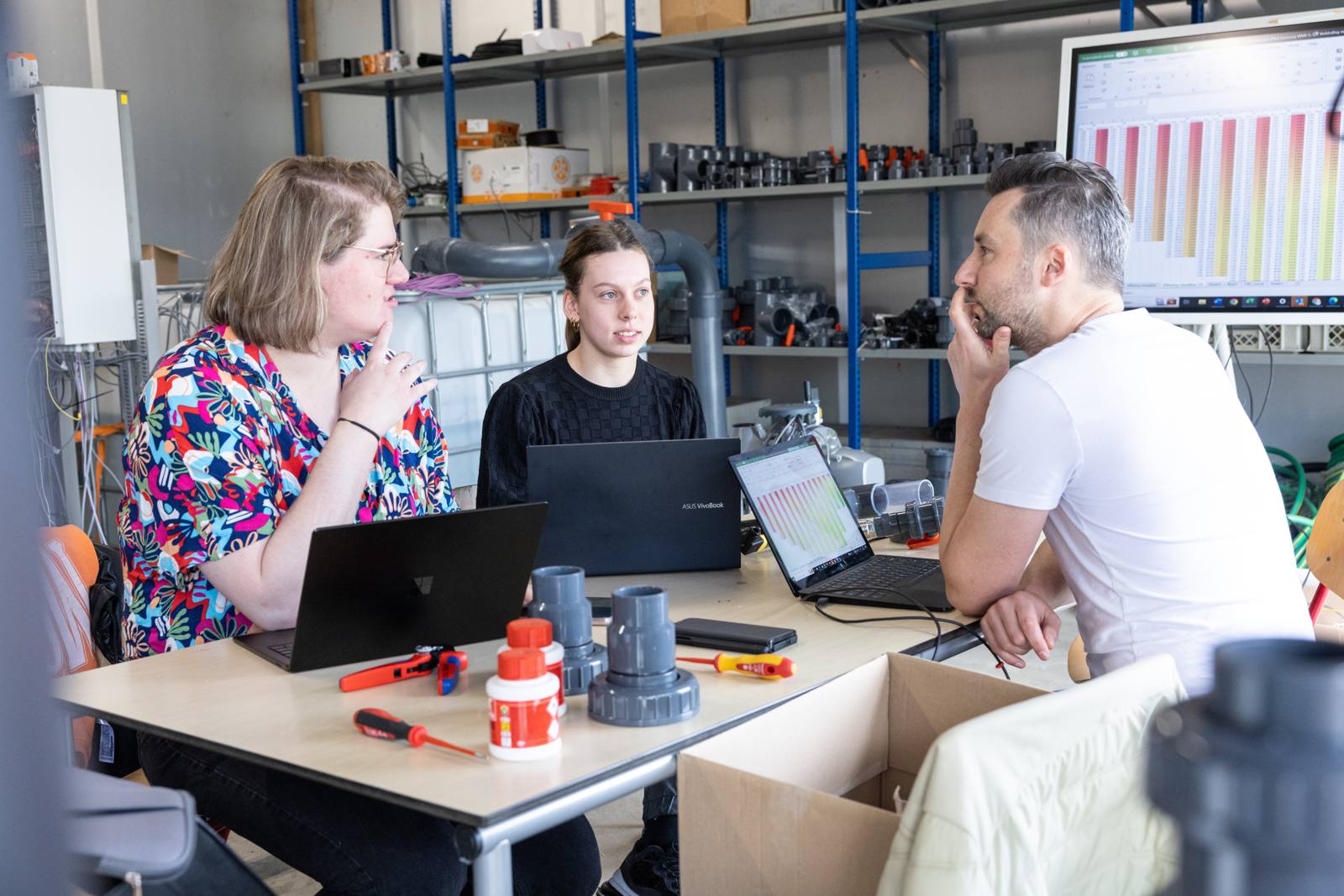 Opbouw v2.1 in de loods